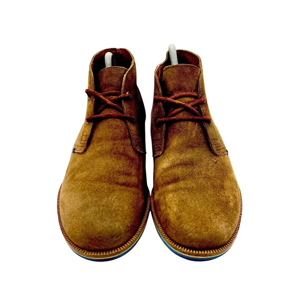 Hari Mari Men Brown Suede Chukka Boots Desert Boot Lace Up Shoes Size‎ 8